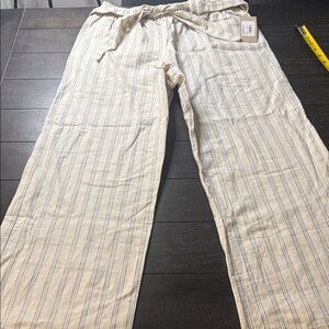 High seas belted cabana pants